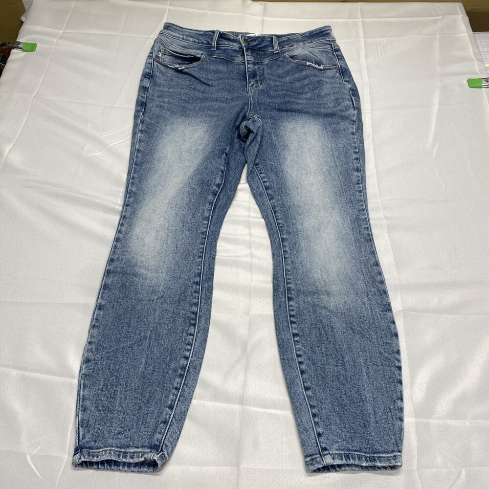 Judy Blue Women Jeans Light Wash High Waist Slim Fit Size 14W